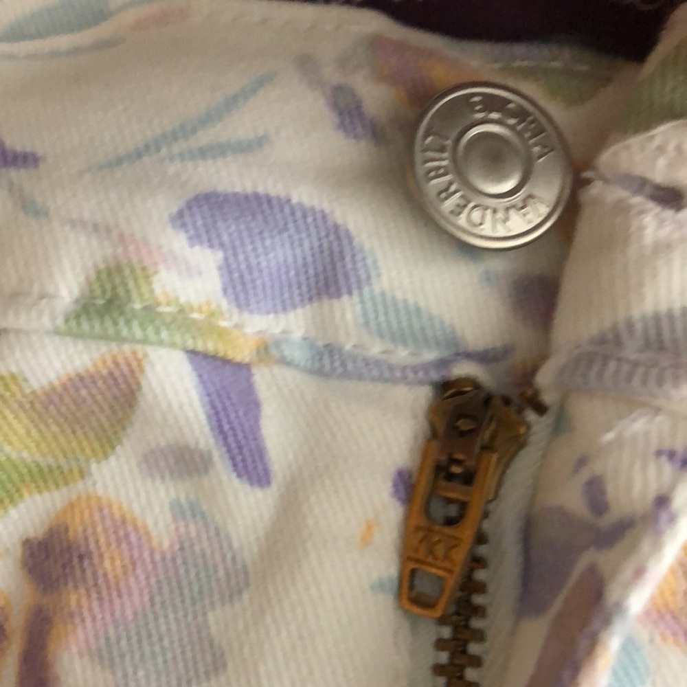 Gloria Vanderbilt Capris Jean AmandaVintage White Floral NWT - Picture 3 of 11